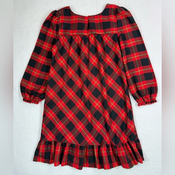 DISNEY STORE Girls Minnie Mouse Ice Skating Plaid Winter Nightgown 5/6 Cozy Warm - Picture 10 of 15